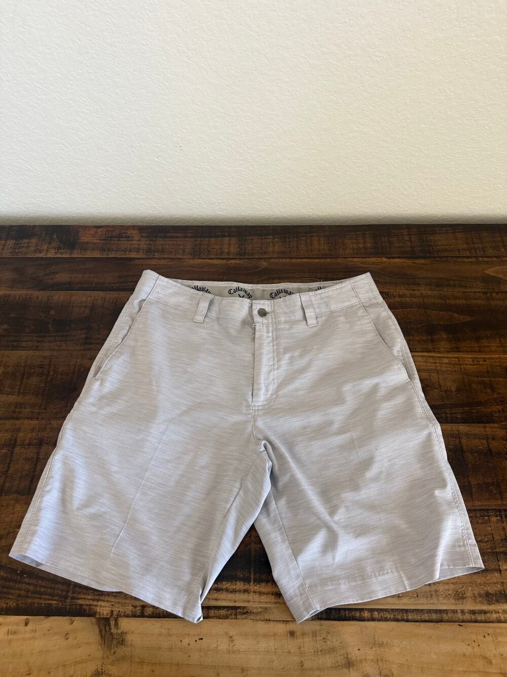 Callaway Men’s Golf Shorts Size 32 Gray Performance Stretch Cargo Pocket